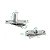 Kit 10 Dobradiças Pivotantes Aço Inox Escovado Para Portas até 50 kg - Imagem 5