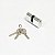 Kit com 5 Cilindros Oval Cromado - Imagem 1