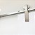 Porta Branca 100 cm + Kit de Correr Aluminum 2 m + Puxador Flat 50 cm Escovado - Imagem 5