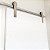 Porta Branca 100 cm + Kit de Correr Aluminum 2 m + Puxador Flat 50 cm Escovado - Imagem 3