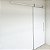 Porta Branca 100 cm + Kit de Correr Aluminum 2 m + Puxador Flat 50 cm Branco - Imagem 1