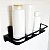Suporte Porta Shampoo Aço Inox Preto - Imagem 2