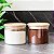 Kit 2 Potes Herméticos de Vidro com Tampa de Bambu 450ml - Imagem 2