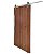 Porta Carvalho 80 cm + Kit de Correr Aluminum 1,5 m + Puxador Flat Aluminum 1 m Polido - Imagem 1