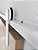 Porta Carvalho 80 cm + Kit de Correr Aluminum 1,5 m + Puxador Flat Aluminum 1 m Branco - Imagem 4