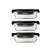 Kit 3 Potes Herméticos Marmita de Aço Inox 650ml - Imagem 1