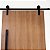 Porta Madeira Carvalho 90cm + Kit De Correr 2m + Puxador Flat Aluminum 1m Preto - Imagem 11