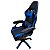 Cadeira Escritório Gamer Estofada Couro Sintético Azul - Imagem 1