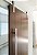 Porta Imbuia 80 cm + Kit de Correr Aluminum 1,5 m + Puxador Flat Aluminum 1 m Polido - Imagem 5