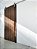 Porta Imbuia 80 cm + Kit de Correr Aluminum 1,5 m + Puxador Flat Aluminum 1 m Escovado - Imagem 3