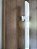 Porta Imbuia 80 cm + Kit de Correr Aluminum 1,5 m + Puxador Flat Aluminum 1 m Branco - Imagem 3
