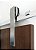 Porta Imbuia 100 cm + Kit de Correr Aluminum 2 m + Puxador Flat Aluminum 1 m Polido - Imagem 4