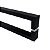 Puxador Square Aço Inox Preto 40 cm - Imagem 1