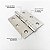 Dobradiças Para Portas Aço Inox Escovado 304 3,0" × 2,5" × 2 mm - 3 UN - Imagem 4