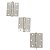 Dobradiças Para Portas Aço Inox 304 Escovado 3,5" × 3,0" × 2 mm - 3 UN - Imagem 1