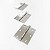 Dobradiças Para Portas Aço Inox 304 Escovado 3,5" × 3,0" × 2 mm - 3 UN - Imagem 3