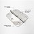 Dobradiças Aço Inox 304 Polido 3,5" × 3,0" × 2 mm Cantos Arredondados - 3 UN - Imagem 4