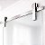 Kit para Porta de Correr Aço Inox Escovado Trilho 1,5 m - Imagem 2