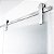 Kit para Porta de Correr Aço Inox Polido Trilho 2 m - Imagem 2