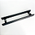 Puxador Duplo em Aço Inox Preto Fosco 50 cm - Imagem 4