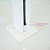Coluna Torre Pinça Em Aço Inox Branco 20 Cm Para Vidro - Imagem 5