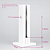 Coluna Torre Pinça Em Aço Inox Branco 20 Cm Para Vidro - Imagem 3