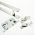 Puxador Inox 1 Metro + Fechadura Rolete + Pivotante 300 Kg - Imagem 1