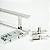 Puxador Inox 1 Metro + Fechadura Rolete + Pivotante 300 Kg - Imagem 5
