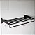 Porta Panelas em Aço Inox 100 cm 5 Níveis Preto - Imagem 4