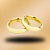 PAR DE ALIANÇAS DE CASAMENTO, OURO 18K, ANATÔMICA, 6MM, - Imagem 1