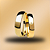 PAR DE ALIANÇAS DE CASAMENTO, OURO 18K, 3MM, COM DIAMANTE - Imagem 1