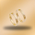 PAR DE ALIANÇAS DE CASAMENTO, OURO 18K, 3MM com frisos - Imagem 1