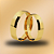 PAR DE ALIANÇAS DE CASAMENTO, OURO 18K, 4,8MM - Imagem 1