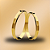 PAR DE ALIANÇAS DE CASAMENTO, OURO 18K, 2,7MM - Imagem 1