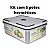 Kit 5 Potes Mantimentos Cozinha Hermetico C/ Tampa - Imagem 2