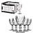 Taças De Vidro Diamante Agua/ Suco/ Vinho Jogo 6 Unid. 260ml - Imagem 1