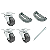 KIT 03 ACESSÓRIOS:  ALÇAS, RODINHAS E TRAVA DE SEGURANÇA MACA DOBRAVEL - Imagem 6