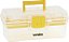 Caixa plástica para ferramentas transparente e amarela com 1 bandeja CPV 0300 VONDER - Imagem 1