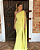 vestido capa amarelo - Imagem 1