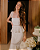 vestido renda midi branco - Imagem 1
