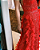 vestido babados vermelho - Imagem 1