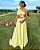 vestido laço amarelo manteiga - Imagem 1