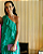 vestido babados camadas verde - Imagem 1