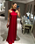 vestido detalhe gola vermelho - Imagem 2