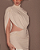 vestido midi drapeado branco - Imagem 1