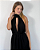 vestido midi decote preto - Imagem 1