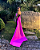 vestido cauda preto e rosa - Imagem 6