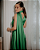 vestido recorte e fenda verde - Imagem 2