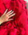 vestido babados verticais vermelho - Imagem 2