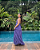 vestido frente única camadas roxo - Imagem 2